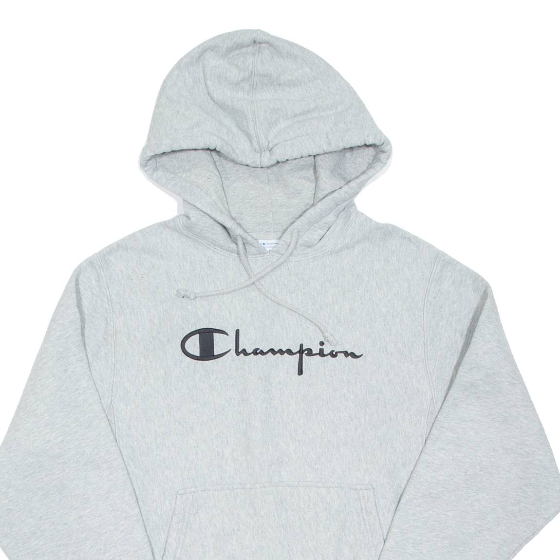 CHAMPION REVERSE WEAVE Mens Grey Hoodie S
