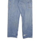 CARHARTT Mens Relaxed Blue Denim Jeans W34 L34 Workwear Straight Cotton Blend