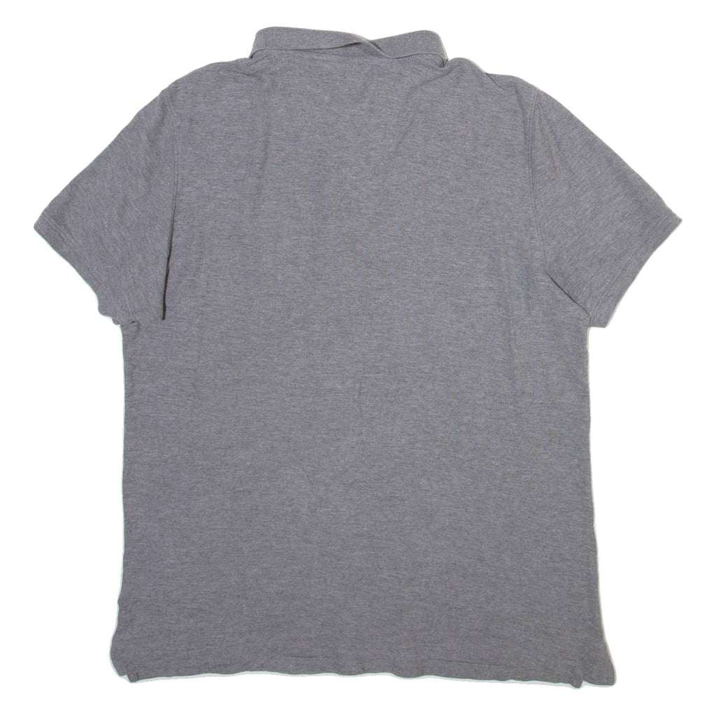 CALVIN KLEIN Mens Polo Shirt Grey Striped M