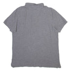 CALVIN KLEIN Mens Polo Shirt Grey Striped M