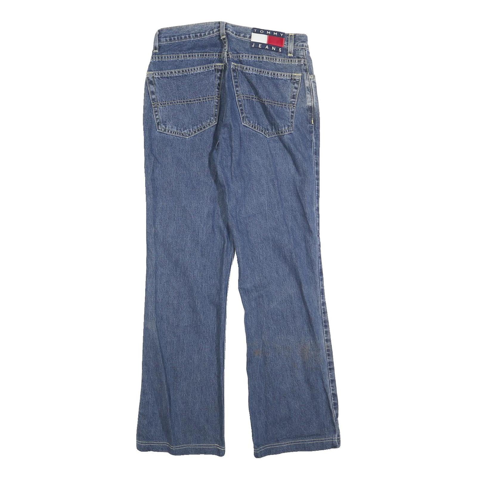 TOMMY HILFIGER Womens Jeans Blue Regular Straight Denim Medium W28 L28 Classic