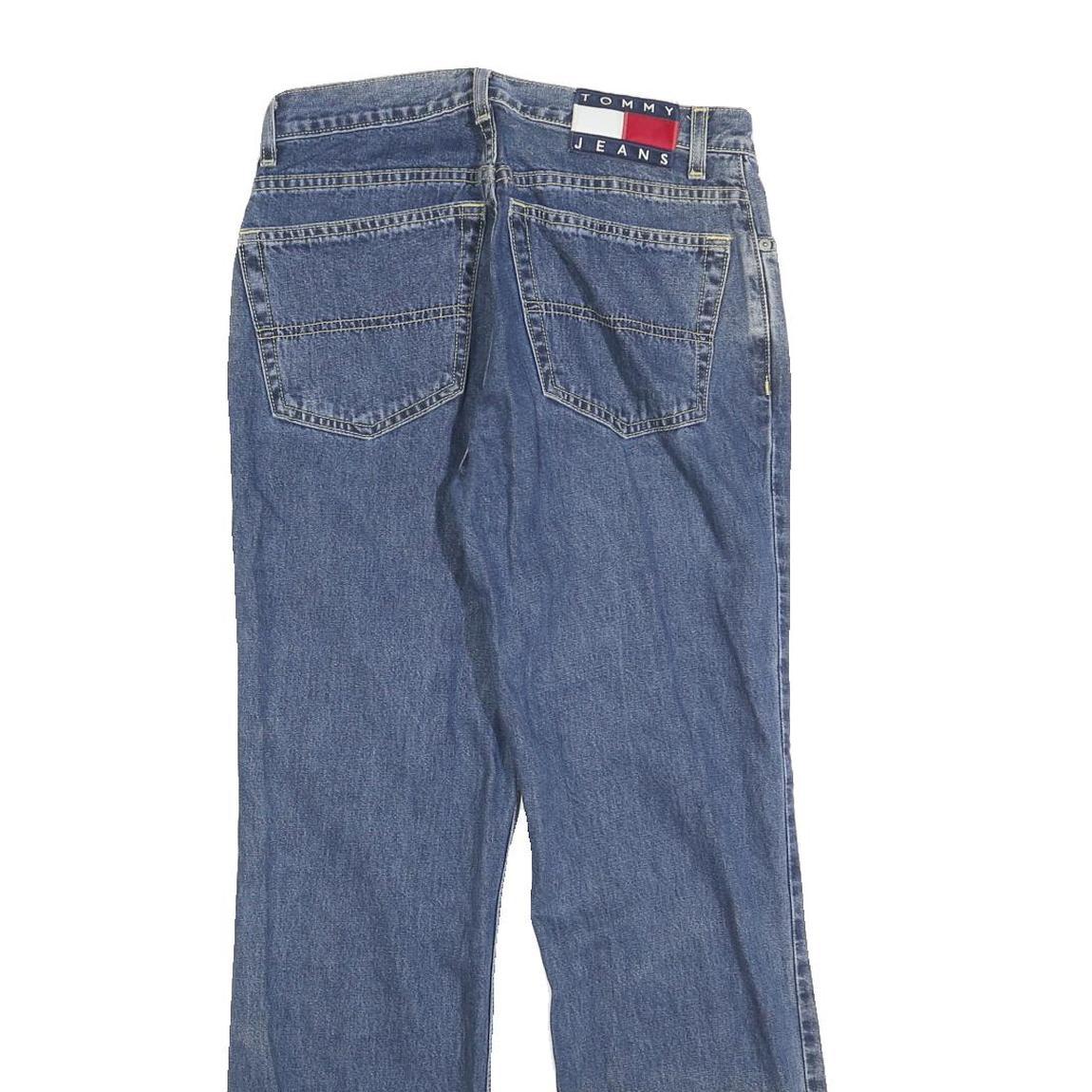 TOMMY HILFIGER Womens Jeans Blue Regular Straight Denim Medium W28 L28 Classic