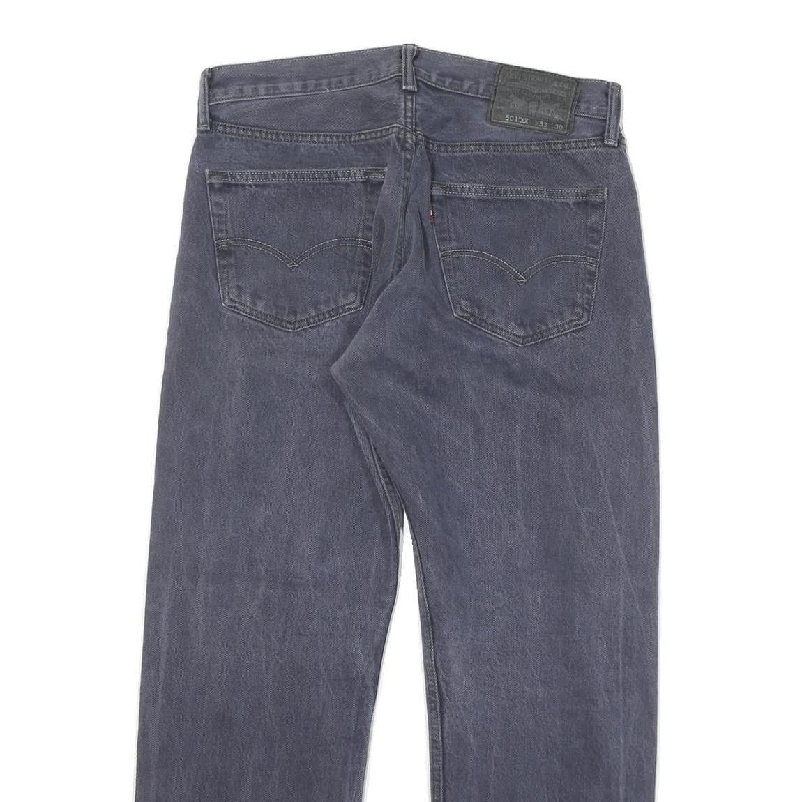 LEVI'S 501XX Mens Jeans Blue Regular Straight Denim Medium W31 L27 Classic