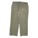 DICKIES Mens Regular Fit Jeans Green Denim W34 L28 Classic Workwear Relaxed