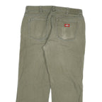 DICKIES Mens Regular Fit Jeans Green Denim W34 L28 Classic Workwear Relaxed