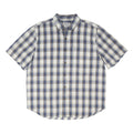CARHARTT Mens Blue Beige Check Shirt XL Cotton Blend Casual Short Sleeve