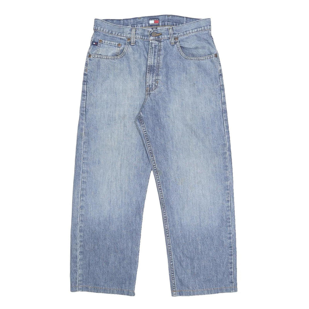 TOMMY HILFIGER Mens Blue Relaxed Straight Denim Cotton Blend Medium W32 L25