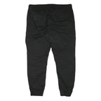 FSBN Mens Black Cotton Blend Relaxed Cargo Trousers W38 L28 Drawstring Casual