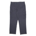 DICKIES Mens Cotton Blend Navy Blue Regular Cargo Trousers W38 L31 Workwear Zip