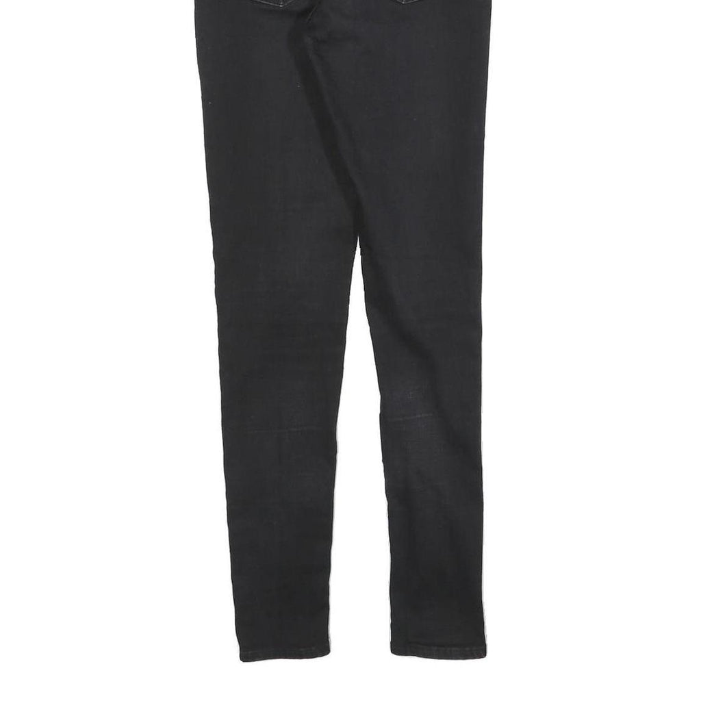 LEVI'S 720 Womens Jeans Black Slim Skinny Denim Raw W27 L30 Zip Cotton Blend