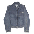 CALVIN KLEIN JEANS Womens Blue Denim Jacket M Cotton Zip Plain Casual Denim