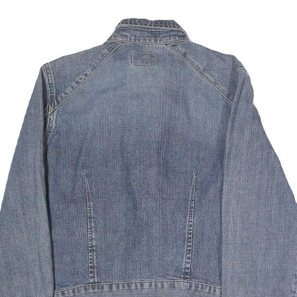 CALVIN KLEIN JEANS Womens Blue Denim Jacket M Cotton Zip Plain Casual Denim