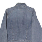 CALVIN KLEIN JEANS Womens Blue Denim Jacket M Cotton Zip Plain Casual Denim