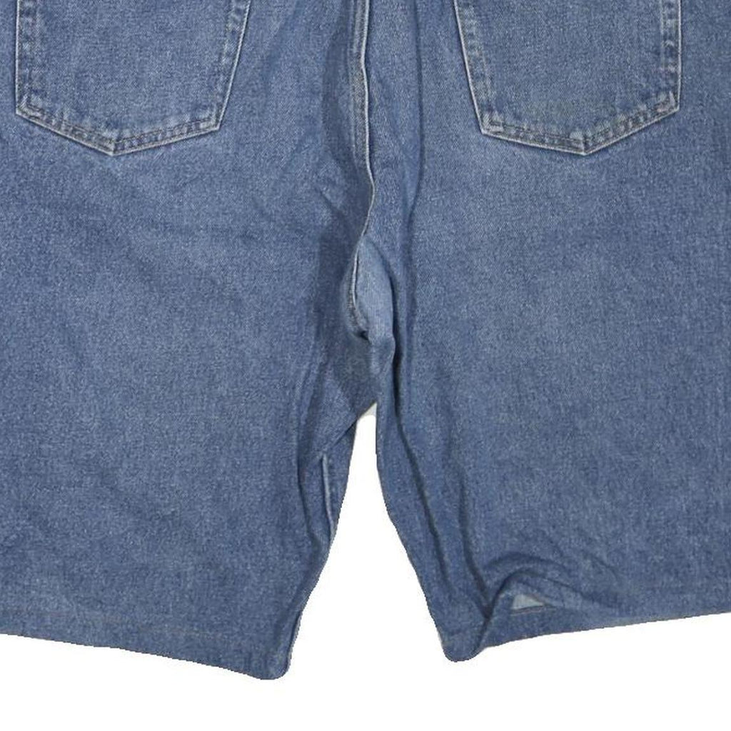 WRANGLER Mens Denim Blue Casual Shorts L W38 Cotton Blend Classic Fit Relaxed