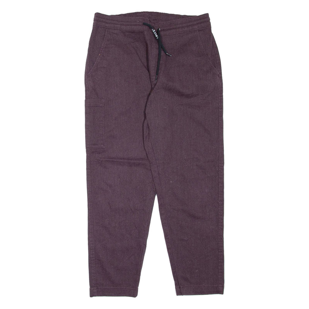 LEVI'S Womens Trousers Maroon Regular Tapered W30 L27