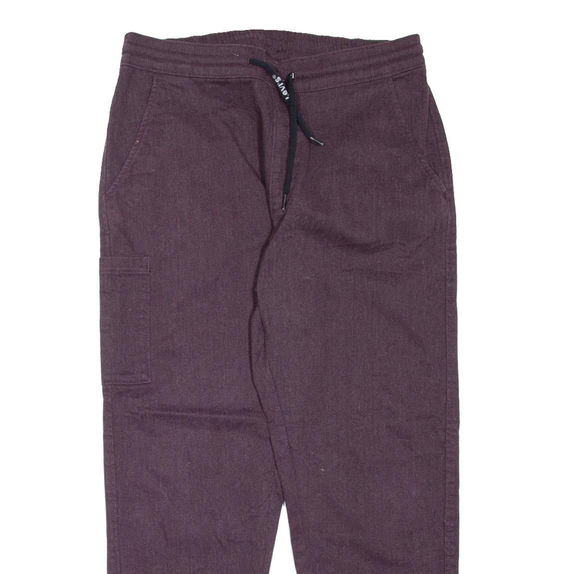 LEVI'S Womens Trousers Maroon Regular Tapered W30 L27