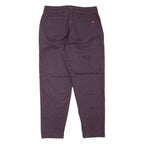 LEVI'S Womens Trousers Maroon Regular Tapered W30 L27