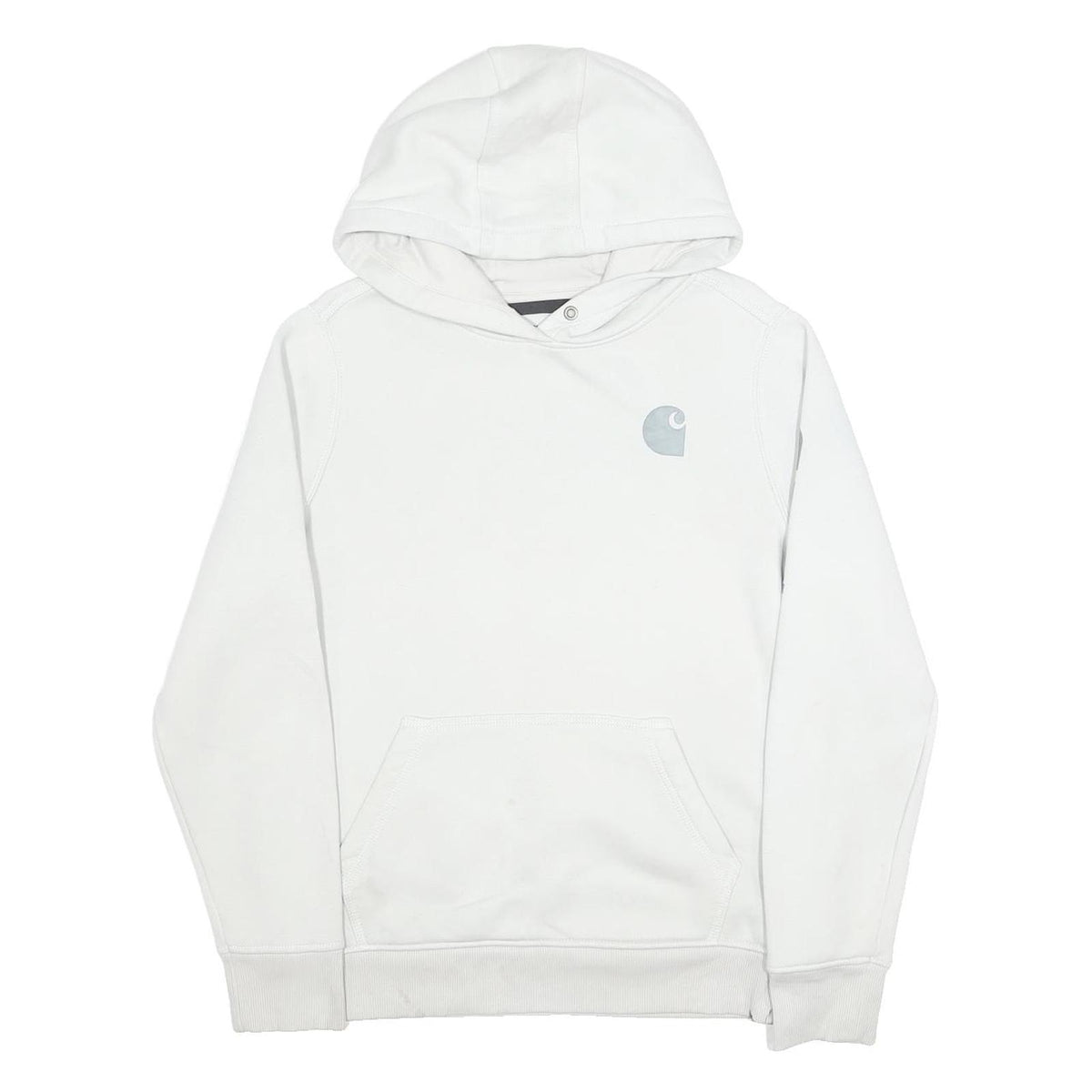 CARHARTT Womens White Hoodie M Casual Cotton Blend Luxury Daily Wear