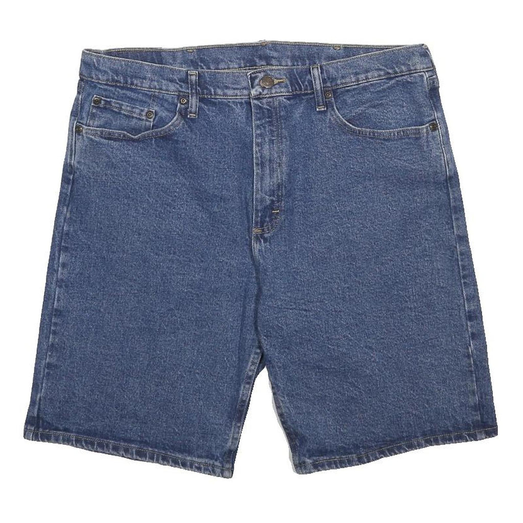 WRANGLER Mens Shorts Blue Denim Casual L W36 Classic Comfortable Cotton Blend