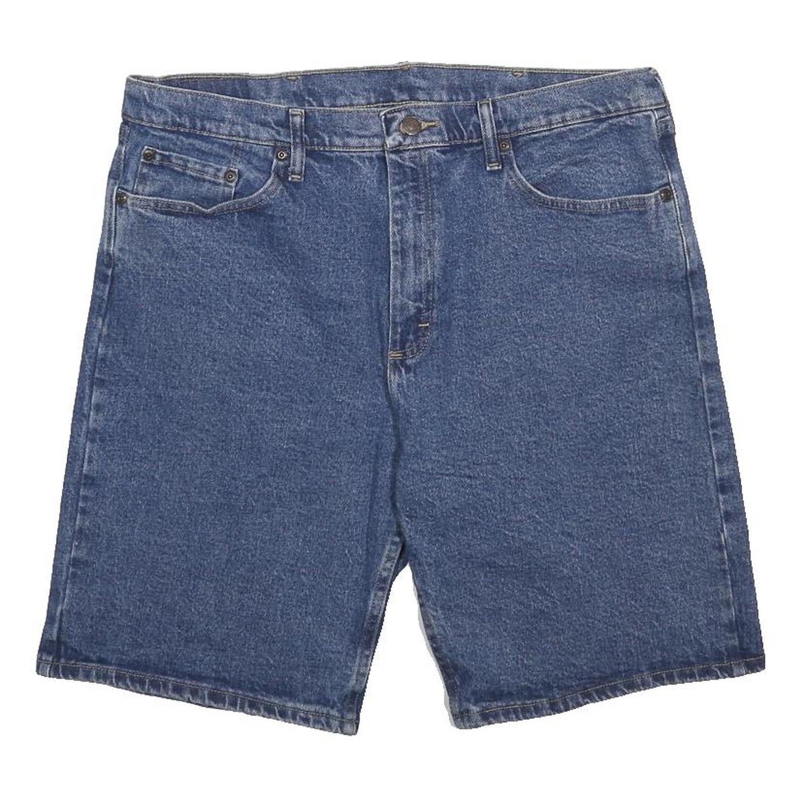 WRANGLER Mens Shorts Blue Denim Casual L W36 Classic Comfortable Cotton Blend