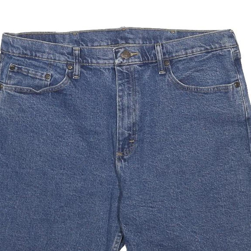 WRANGLER Mens Shorts Blue Denim Casual L W36 Classic Comfortable Cotton Blend