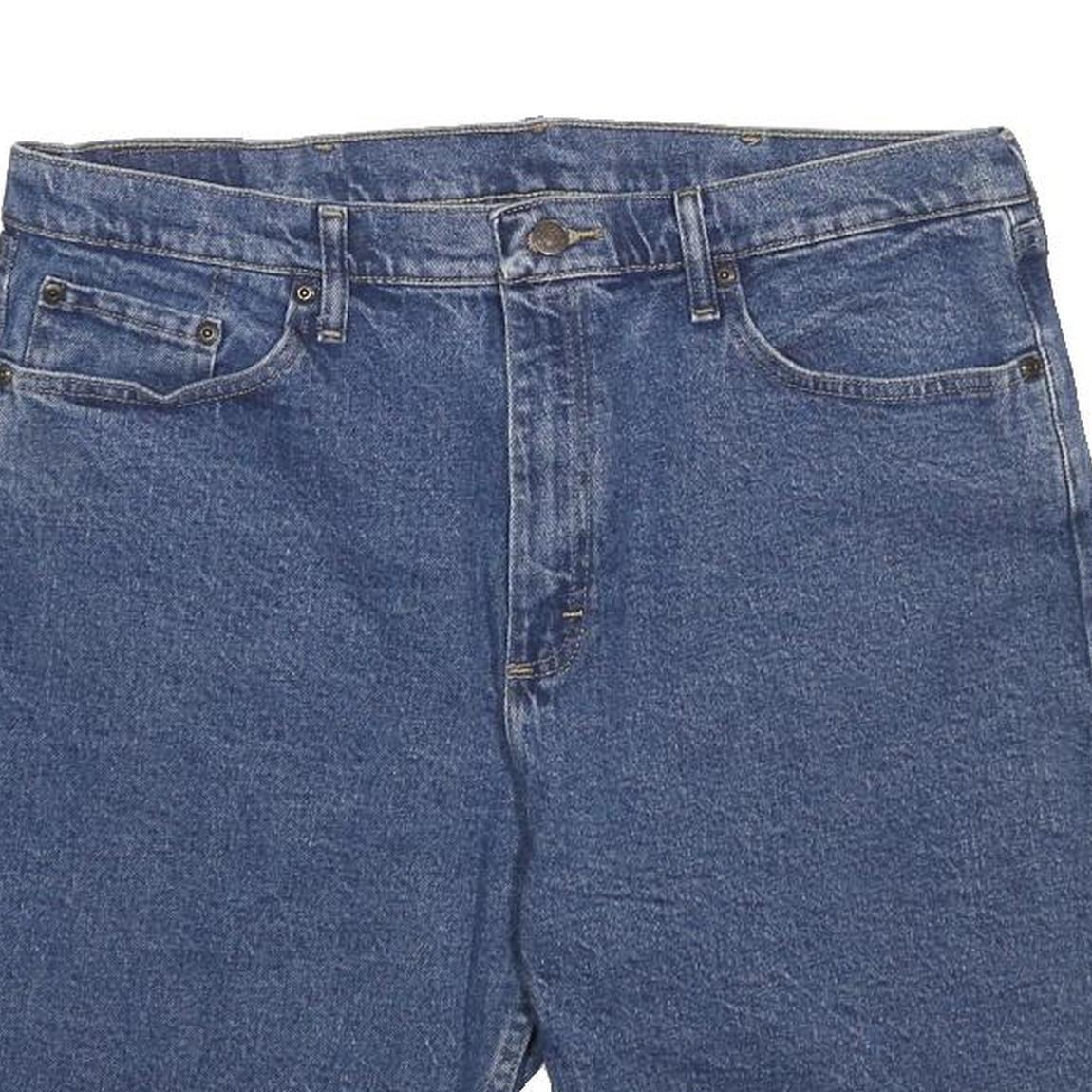 WRANGLER Mens Shorts Blue Denim Casual L W36 Classic Comfortable Cotton Blend