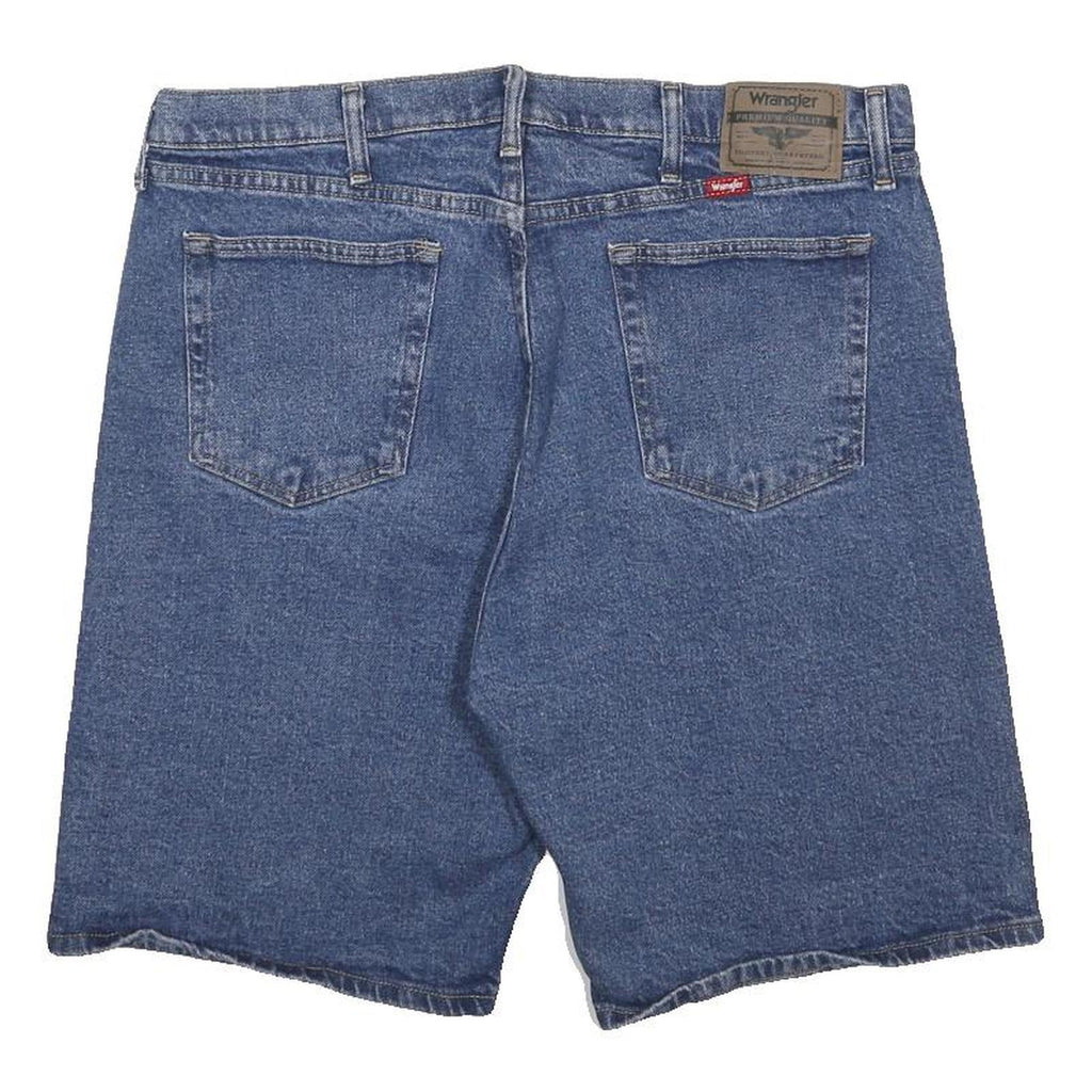 WRANGLER Mens Shorts Blue Denim Casual L W36 Classic Comfortable Cotton Blend
