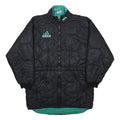 ADIDAS Mens Black & Green Equipment Quilted Jacket L Polyamide Zip Outdoor
