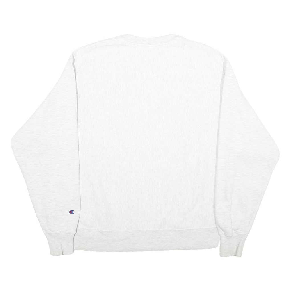 CHAMPION Mens White Indiana State Sycamores Crew Neck XL Printed Sweatshirt