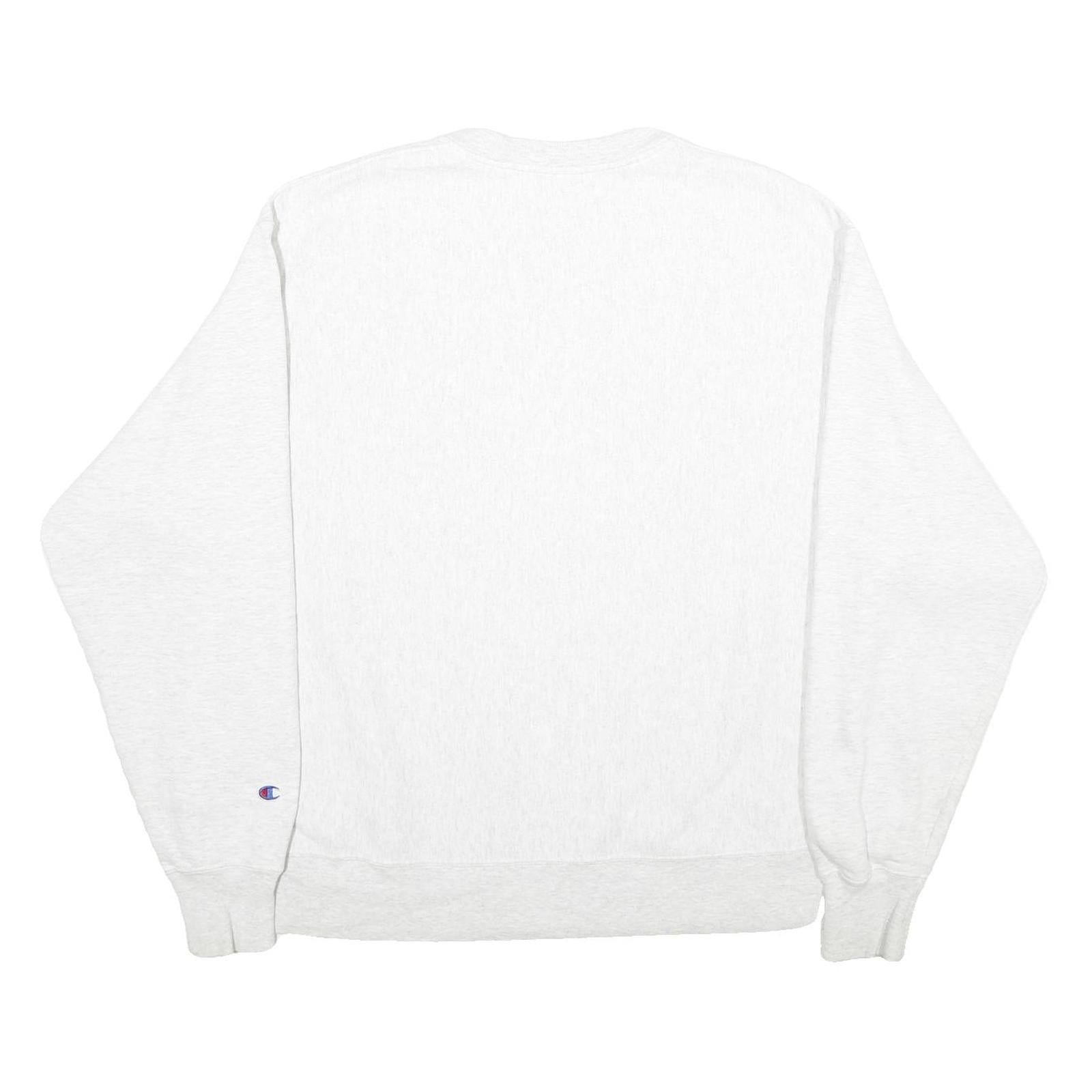 CHAMPION Mens White Indiana State Sycamores Crew Neck XL Printed Sweatshirt