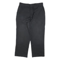 DICKIES Womens Cotton Blend Black Regular Trousers W34 L26 Zip Closure