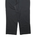 DICKIES Womens Cotton Blend Black Regular Trousers W34 L26 Zip Closure