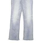 SILVER Womens Regular Fit Blue Denim Medium Wash W26 L29 Classic Jeans Zip