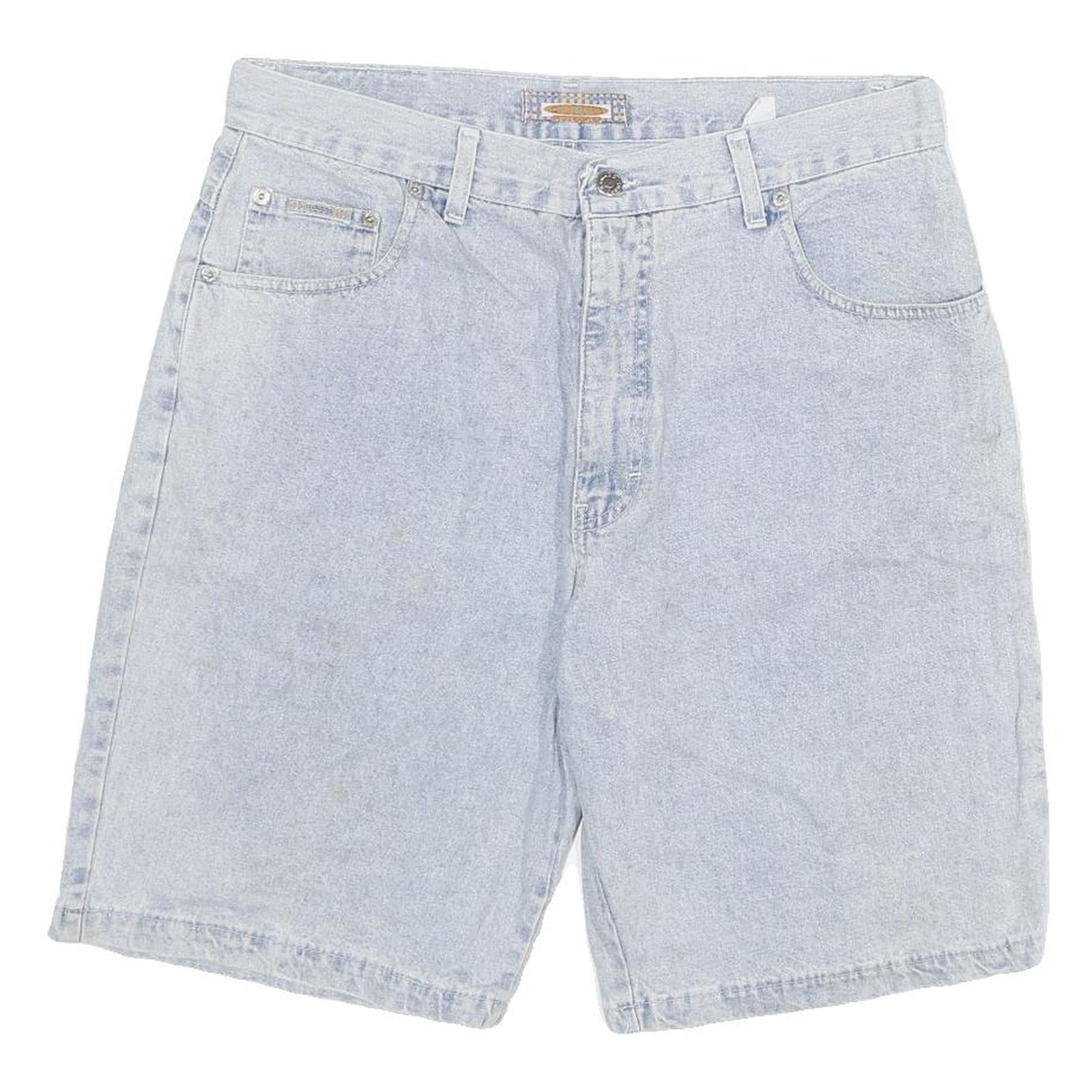 ON DUTY Womens Shorts Blue Denim XL W34 Casual Cotton Blend Pocketed
