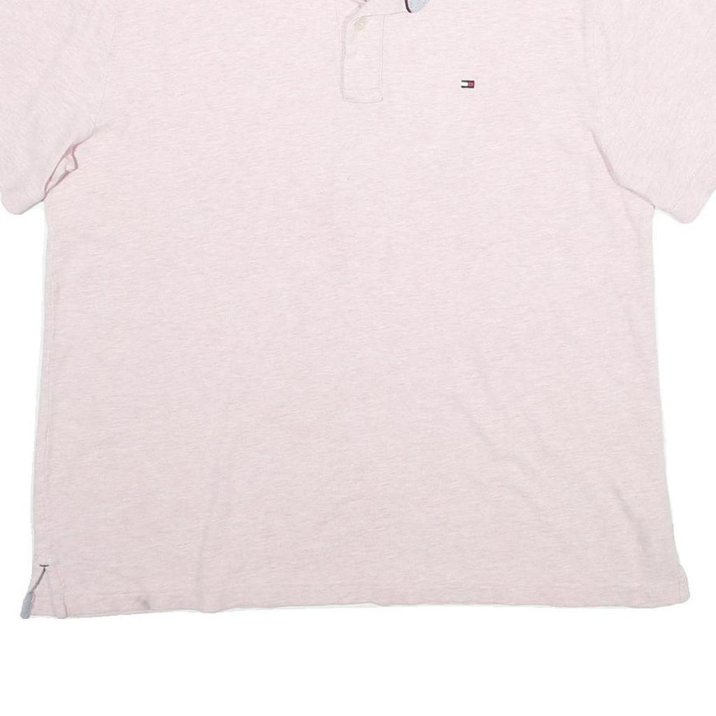 TOMMY HILFIGER Mens White Polo Shirt XL Cotton Short Sleeve Classic Fit