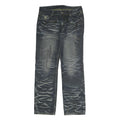 Mens Regular Fit Blue Denim Jeans W34 L33 Cotton Zip Classic Pockets