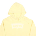 LEVI'S Womens Cream Hoodie XS Cotton Blend Casual Pullover
