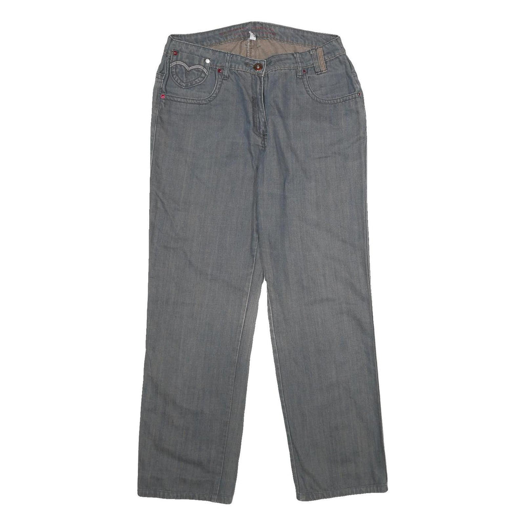 STOOKER JEANS Womens Relaxed Grey Denim W32 L30 Casual Cotton Zip