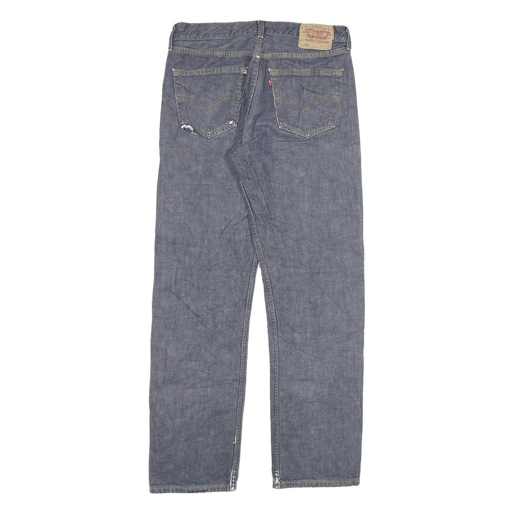 LEVI'S 501 Mens Jeans Blue Regular Straight Denim Medium W30 L30 Button Closure