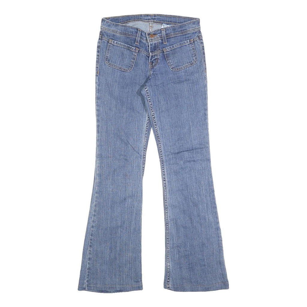 MANAGER Womens Jeans Blue Regular Flared Denim Medium W28 L29 Stylish Cotton