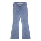 MANAGER Womens Jeans Blue Regular Flared Denim Medium W28 L29 Stylish Cotton