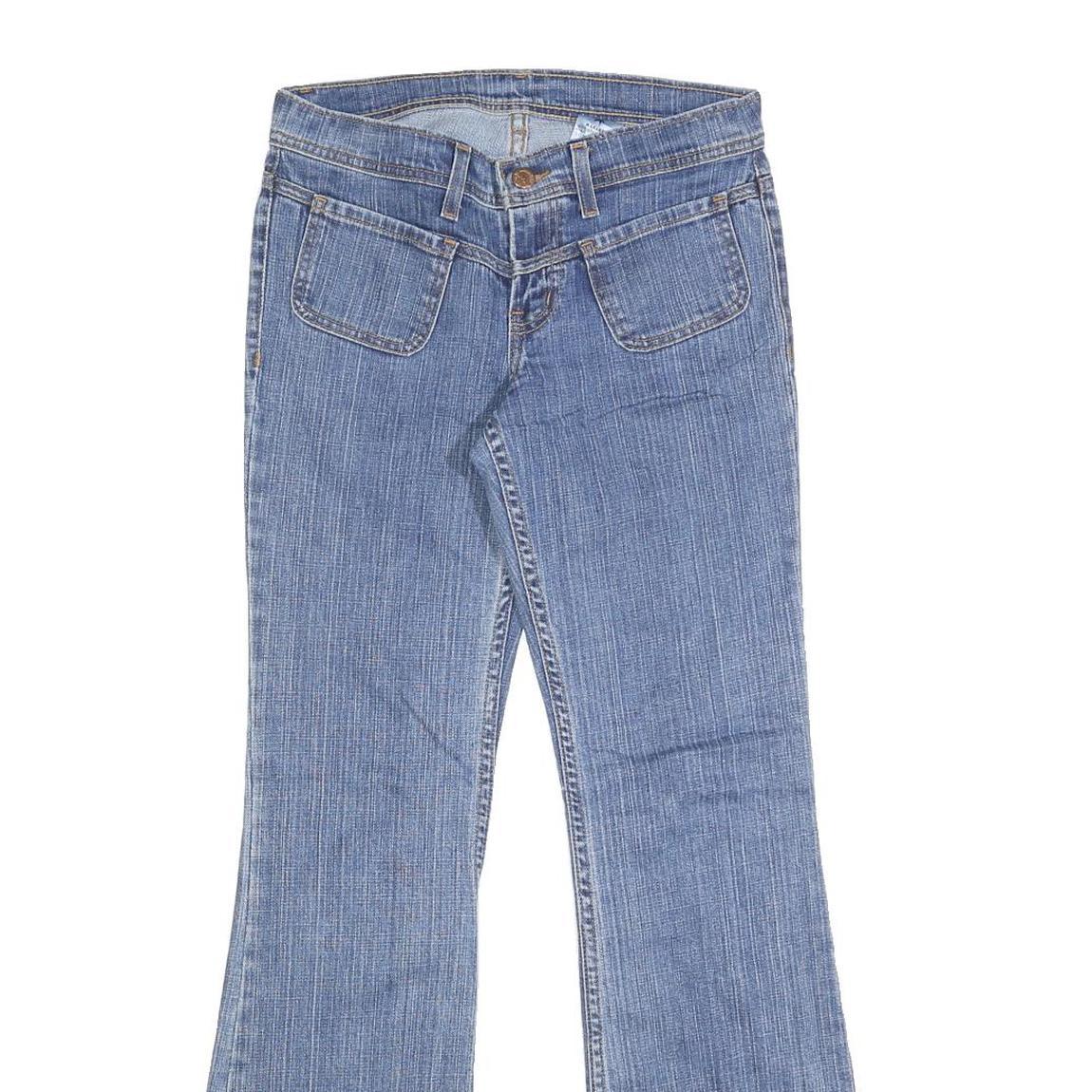 MANAGER Womens Jeans Blue Regular Flared Denim Medium W28 L29 Stylish Cotton