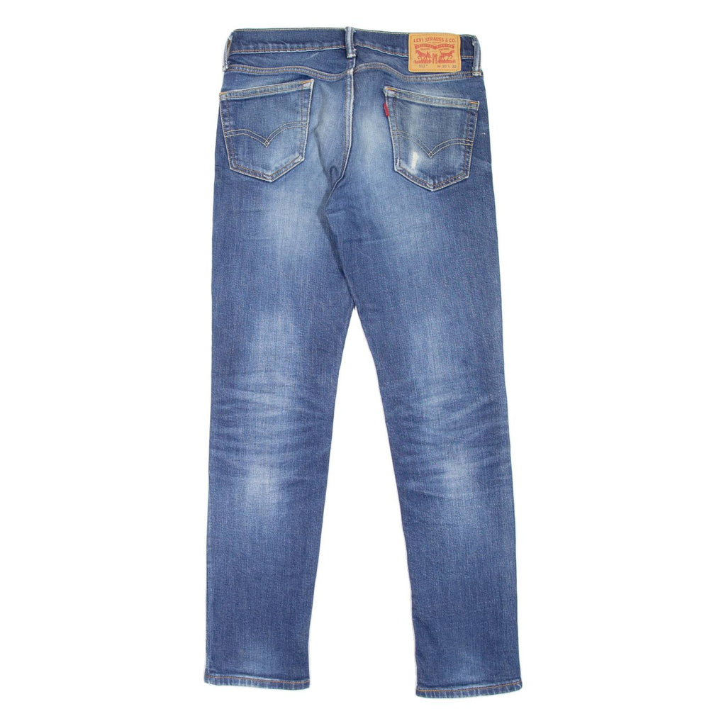 LEVI'S 511 Jeans Mens Blue Slim Straight Stone Wash W30 L32