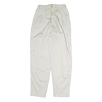 LEE Womens White Regular Fit Straight Leg Trousers Cotton W25 L29 Casual Zip