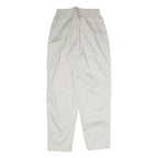 LEE Womens White Regular Fit Straight Leg Trousers Cotton W25 L29 Casual Zip