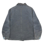 CARHARTT Mens Black & Grey Workwear Jacket XL Cotton Classic Fit Zip Closure