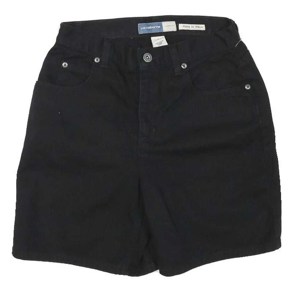LIZ CALBORNE Womens Shorts Black Casual S W27 Summer Everyday