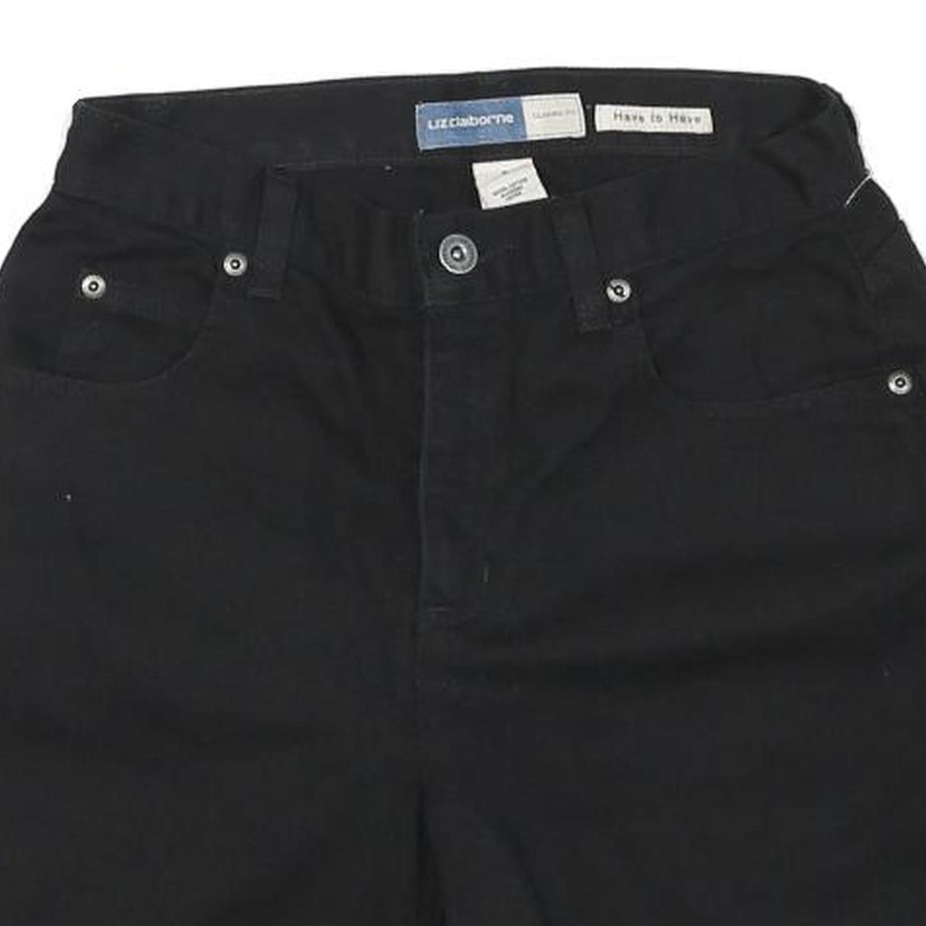 LIZ CALBORNE Womens Shorts Black Casual S W27 Summer Everyday