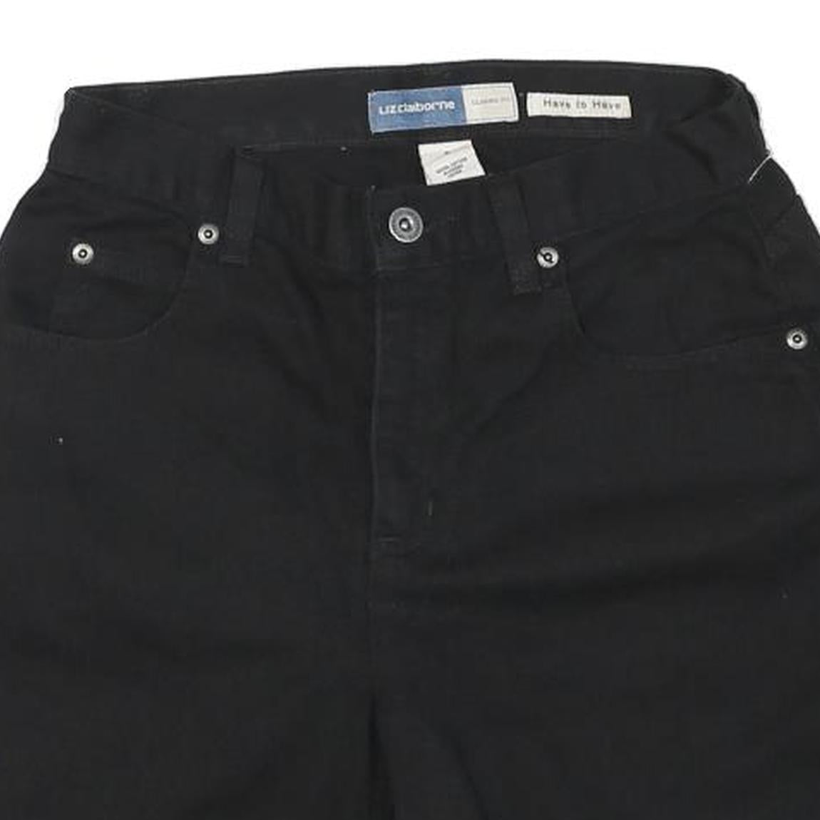 LIZ CALBORNE Womens Shorts Black Casual S W27 Summer Everyday