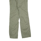 TOMMY HILFIGER Womens Cotton Blend Green Regular Straight Trousers W28 L33